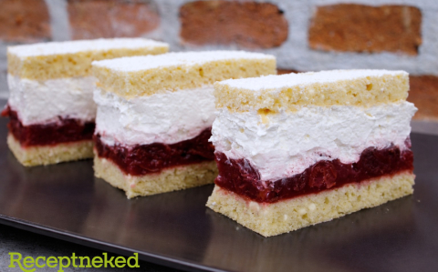 Túrós-meggyes krémes