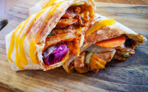 BBQ csirkés wrap