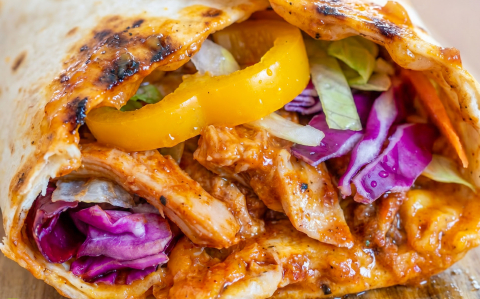 BBQ csirkés wrap