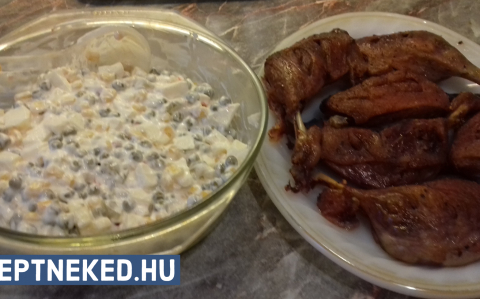 Konfitált kacsacomb és mell recept fotóval Konfitált kacsacomb és mell