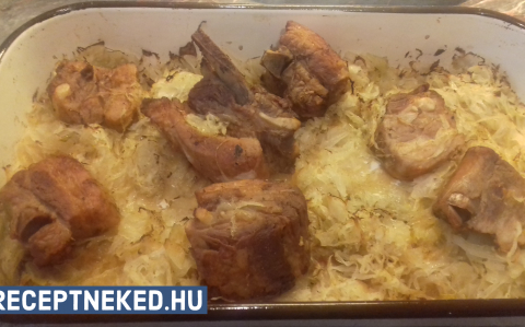 Savanyú káposztás cinke sült oldalassal recept fotóval Savanyú káposztás cinke sült oldalassal