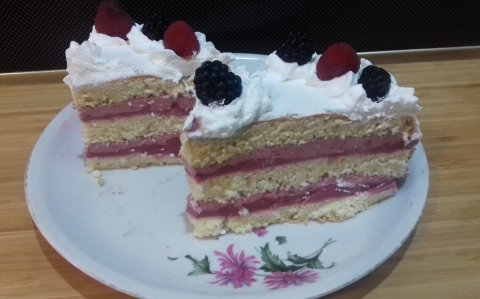 Szedertorta málnával recept fotóval Szedertorta málnával