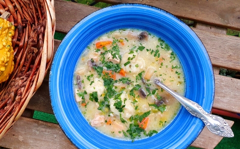Nyírségi burgonyagombóc leves recept fotóval Nyírségi burgonyagombóc leves