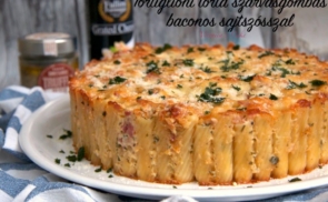 Tortiglioni torta szarvasgombás baconos sajtszósszal