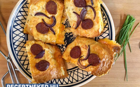 Sütőben sült sajtkrémes bundáskenyér recept fotóval Sütőben sült sajtkrémes bundáskenyér