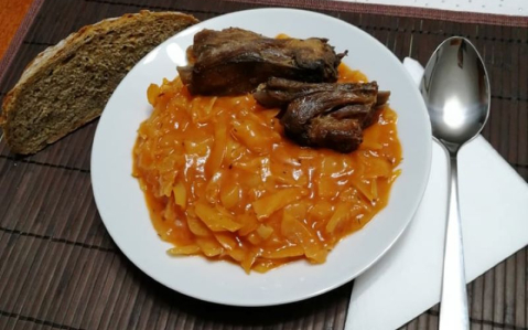 Fűszeres paradicsomos káposzta recept fotóval Fűszeres paradicsomos káposzta