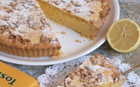 Torta della nonna recept fotóval Torta della nonna