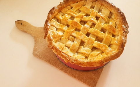 Rácsos almatorta recept fotóval Rácsos almatorta