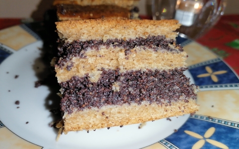 Cukormentes, teljes kiőrlésű bejgli szelet recept fotóval Cukormentes, teljes kiőrlésű bejgli szelet