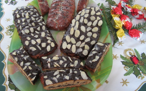 Karácsonyi zserbófonat recept fotóval Karácsonyi zserbófonat
