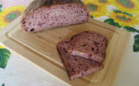 Lilakáposztás, vadkovászos kenyér recept fotóval Lilakáposztás, vadkovászos kenyér