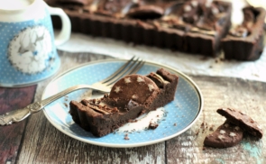 Pan di stelle crostata recept fotóval Pan di stelle crostata