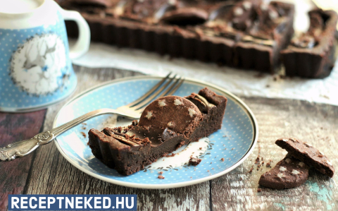 Pan di stelle crostata recept fotóval Pan di stelle crostata