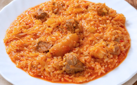 Káposztás, rizses csülökpörkölt