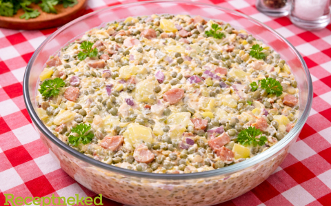 Korhely lencsesaláta