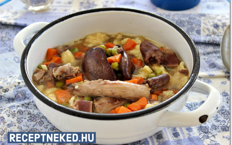 Csirkeraguleves recept fotóval Csirkeraguleves