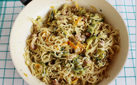 Cukkíni carbonara recept fotóval Cukkíni carbonara