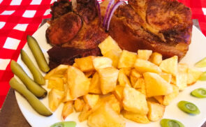 Sült bőrös sertés