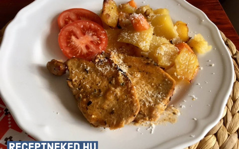 Fuszeres Bbq Karaj Zoldseges Burgonya Agyon Recept Danadi S Kitchen Konyhajabol Receptneked Hu