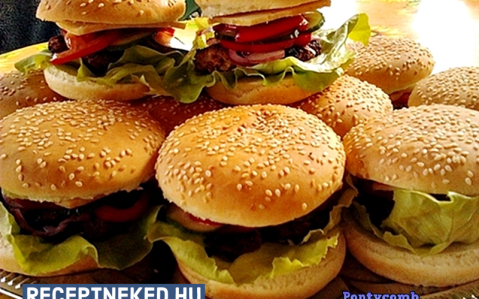 Hamburger recept fotóval Hamburger