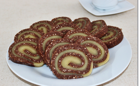 Marcipános keksztekercs recept fotóval Marcipános keksztekercs