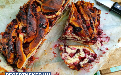 Szilvás-fahéjas-diós babka recept fotóval Szilvás-fahéjas-diós babka