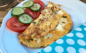 Sajtos-chilis omlett