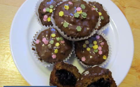 Szilvásgombóc muffin recept fotóval Szilvásgombóc muffin