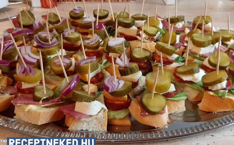 Szilveszteri falatkák recept fotóval Szilveszteri falatkák