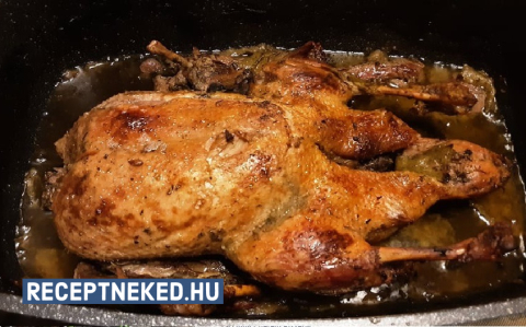 Egészben sült kacsa recept fotóval Egészben sült kacsa