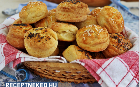 Sütőporos, füstölt sajtos pogácsa recept fotóval Sütőporos, füstölt sajtos pogácsa