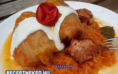 Bácskai töltöttkáposzta recept fotóval Bácskai töltöttkáposzta