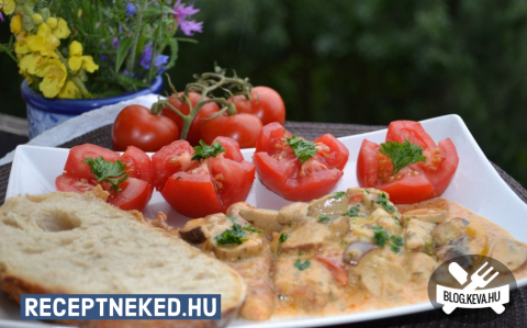 Vargányás pulykaszelet recept fotóval Vargányás pulykaszelet