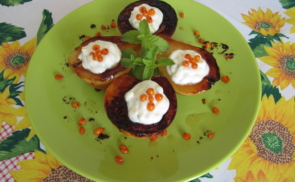 Sült gyümölcsök sajtkrémmel töltve recept fotóval Sült gyümölcsök sajtkrémmel töltve