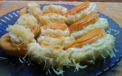 Sajtos kagylócskák recept fotóval Sajtos kagylócskák