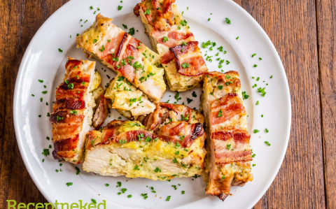 Pulykamell szalonna köntösben