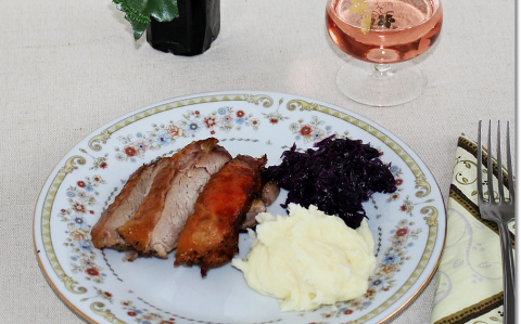 Pácolt-sült pulykacomb recept fotóval Pácolt-sült pulykacomb