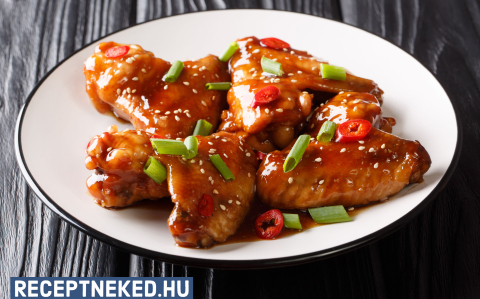 Szezámos teriyaki csirkeszárny recept fotóval Szezámos teriyaki csirkeszárny