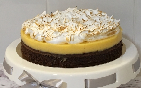 Citromkrémes brownie torta recept fotóval Citromkrémes brownie torta