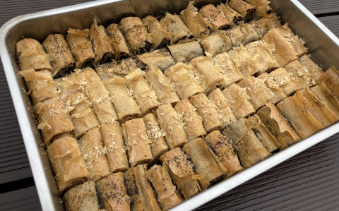 Baklava tekercsek recept fotóval Baklava tekercsek