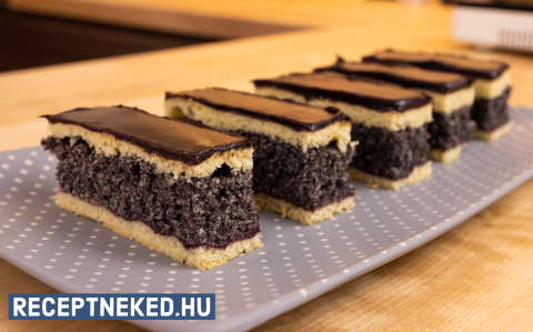 Szaftos mákos szelet