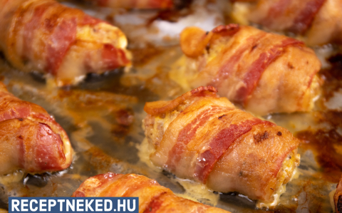 Fetás-baconos fasírt recept fotóval Fetás-baconos fasírt