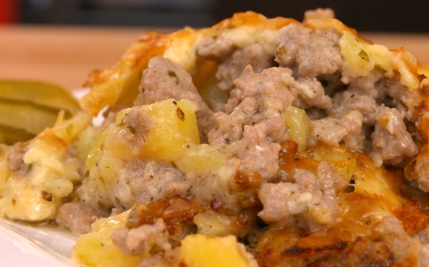 Serpenyős rakott krumpli recept fotóval Serpenyős rakott krumpli