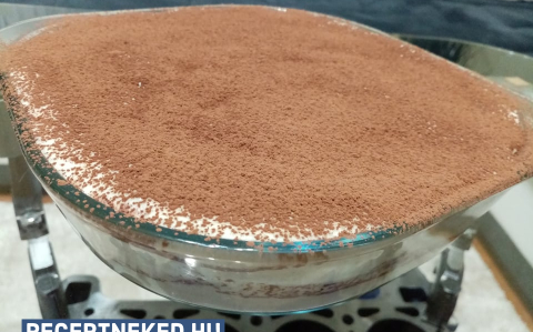 Grízes hamis tiramisu recept fotóval Grízes hamis tiramisu