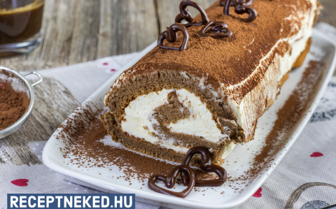 Tiramisu rolád recept fotóval Tiramisu rolád