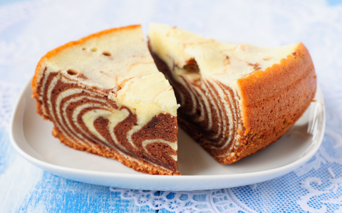 Zebratorta recept fotóval Zebratorta