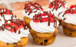 Csokis-epres muffin
