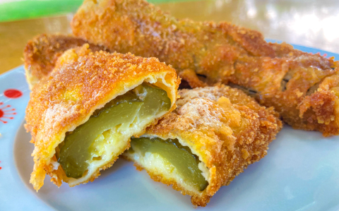 Rántott kovászos uborka recept fotóval Rántott kovászos uborka