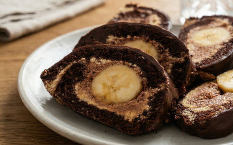 Csokis-banános tekercs