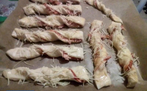 Pizzás csavart